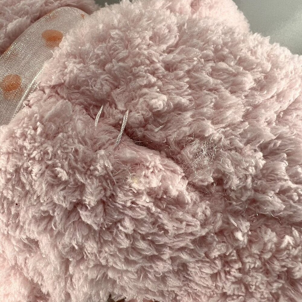 Napco Pink Lotsa Love Teddy Bear Plush 12 inch Soft Sheer Bow Lovey Baby READ - Picture 9 of 11